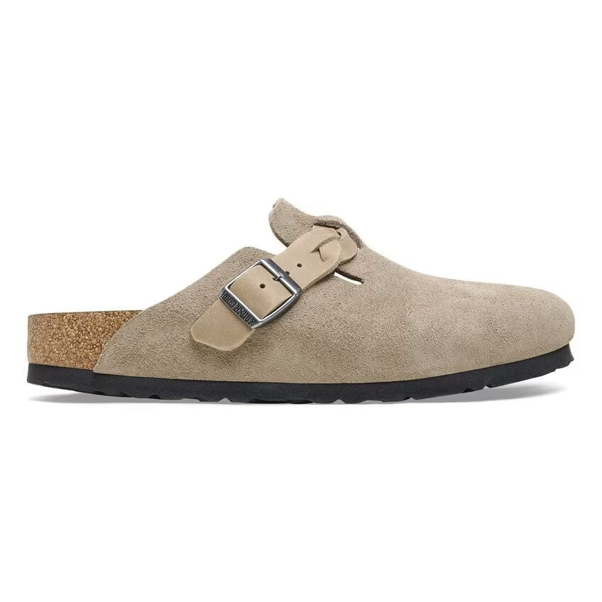 Women's Boston Braid Taupe Suede