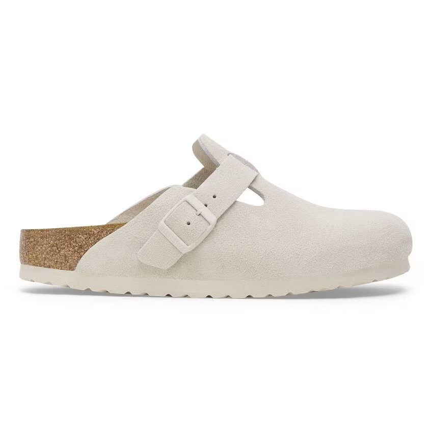 Women's Boston Soft Footbed Antique White Suede