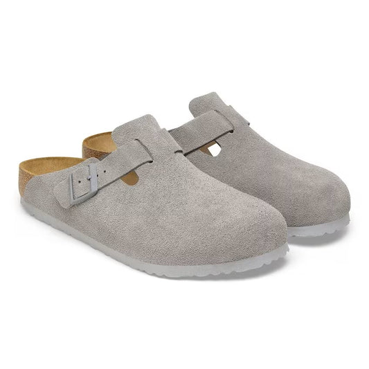 Women's Boston Stone Coin Suede Clog