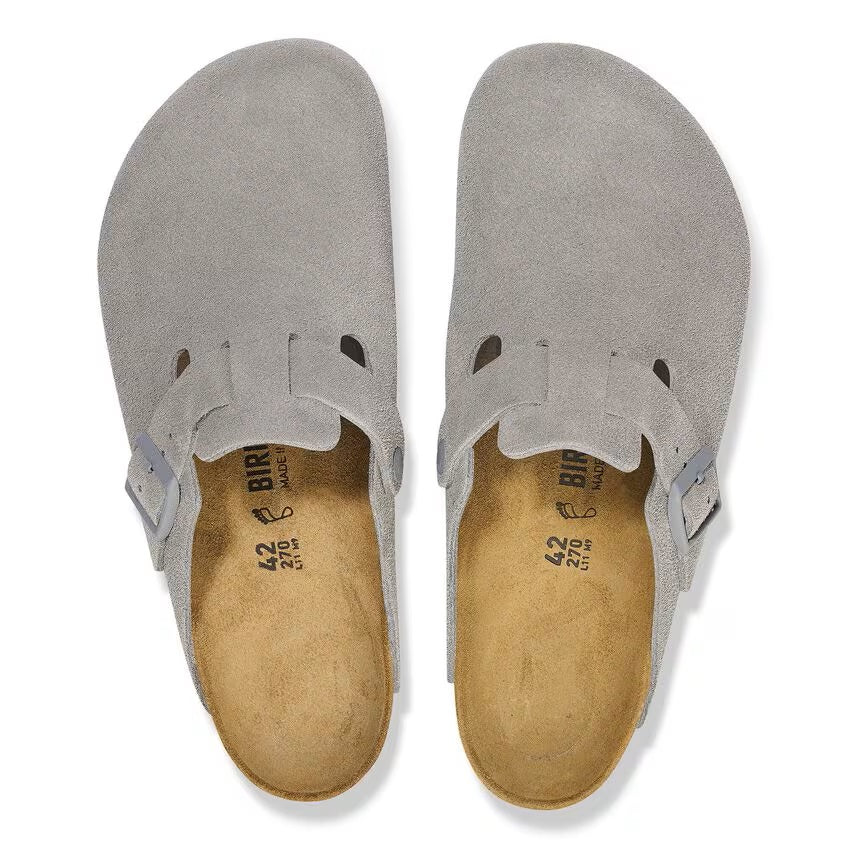 Women's Boston Stone Coin Suede Clog