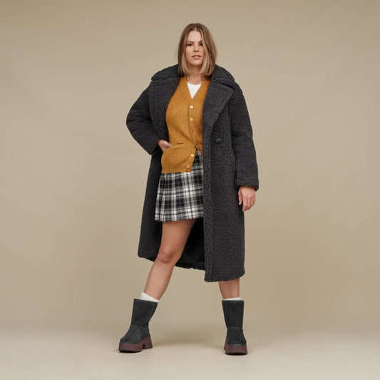 Women's Gertrude Long Teddy Coat