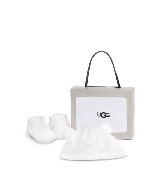 UGG Baby Bixbee and Beanie Blanc de Blanc