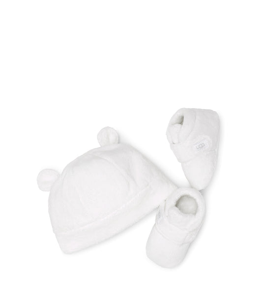 UGG Baby Bixbee and Beanie Blanc de Blanc