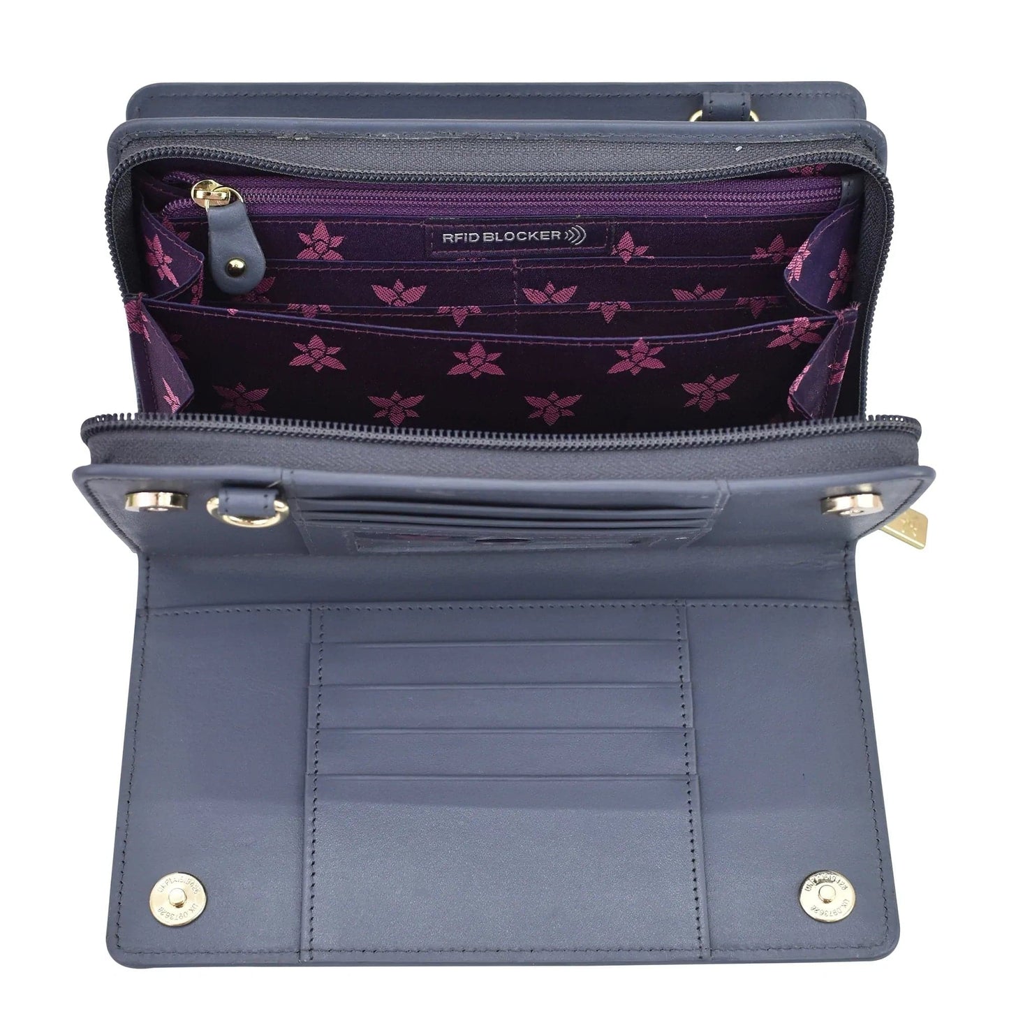 Anuschka Organizer Wallet Crossbody