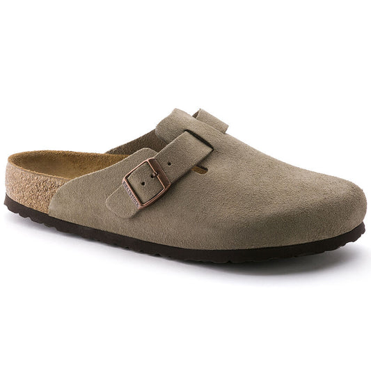 Women's Boston Soft Foot Bed Taupe Suede