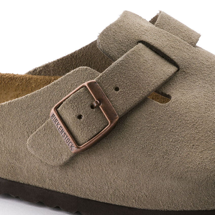 Women's Boston Soft Foot Bed Taupe Suede