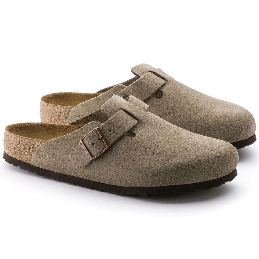 Women's Boston Soft Foot Bed Taupe Suede