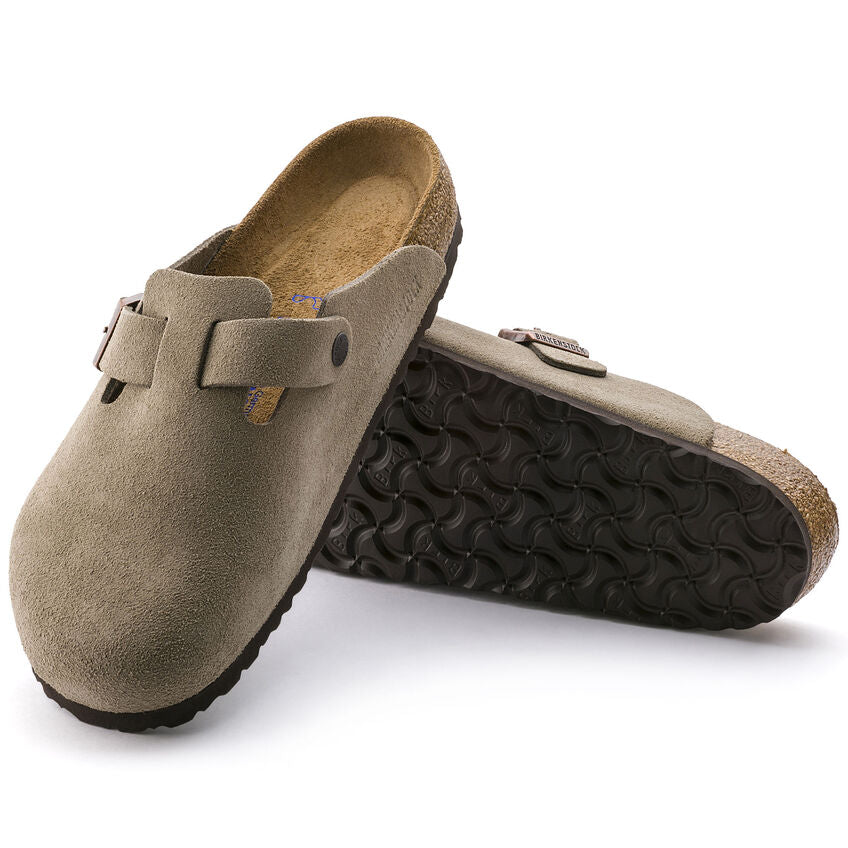 Women's Boston Soft Foot Bed Taupe Suede