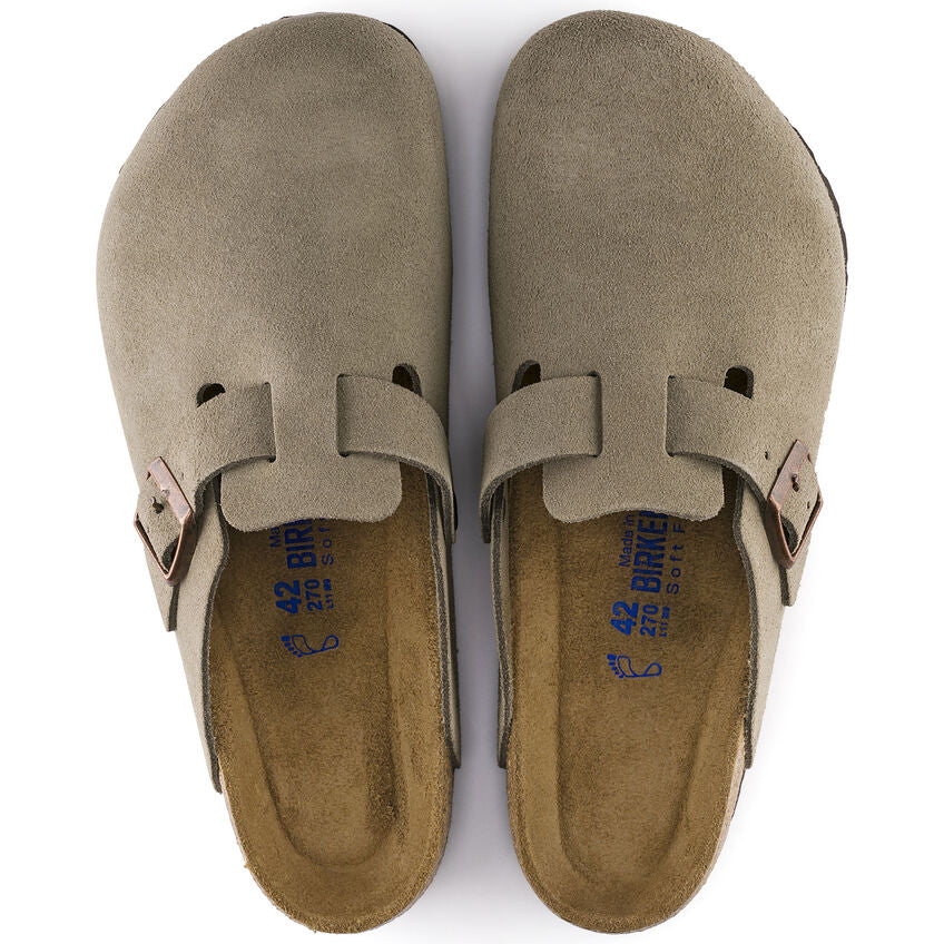 Women's Boston Soft Foot Bed Taupe Suede