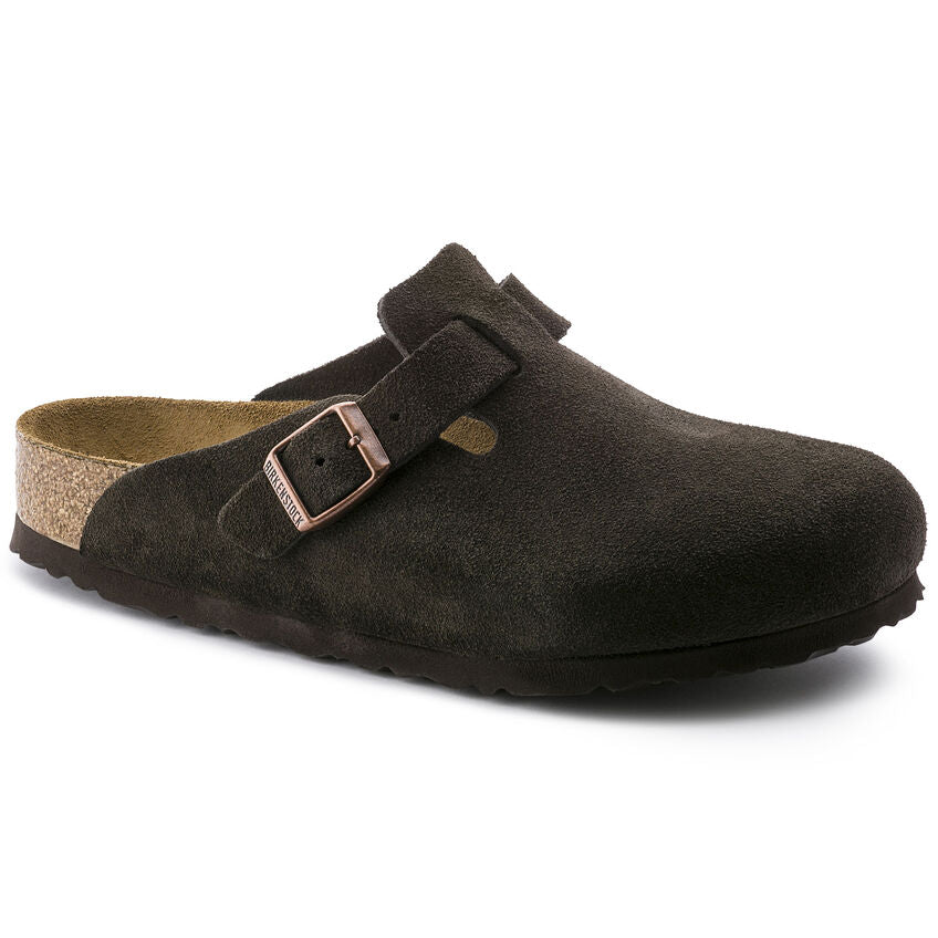 Women's Boston Soft Footbed Mocha Suede