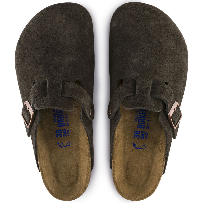 Women's Boston Soft Footbed Mocha Suede