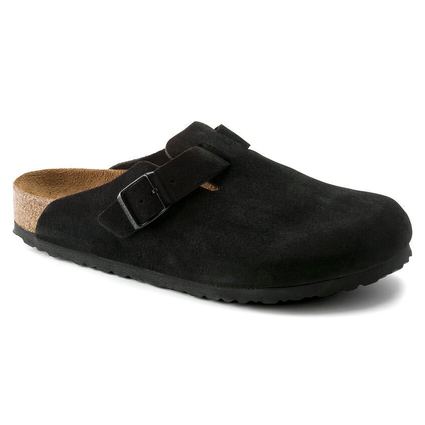 Women's Boston Soft Footbed Black Suede