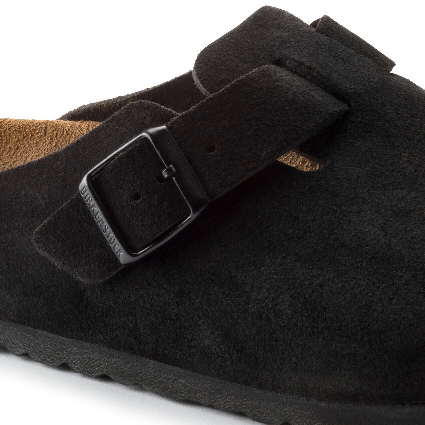 Women's Boston Soft Footbed Black Suede