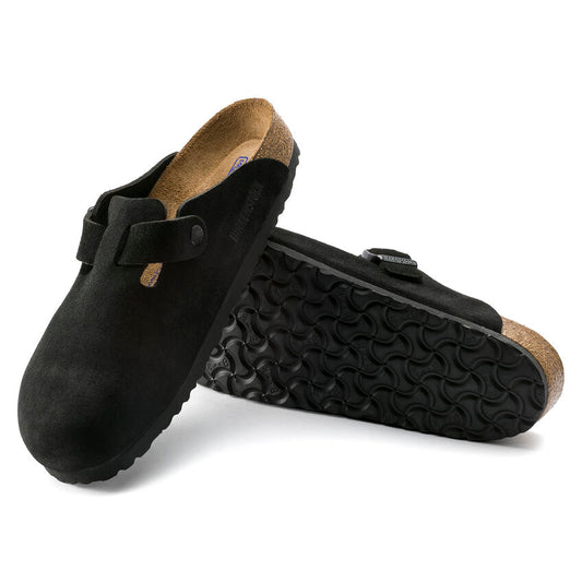 Women's Boston Soft Footbed Black Suede