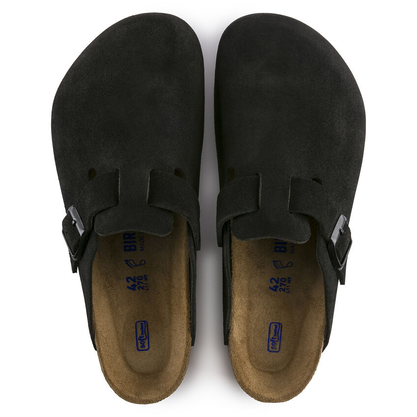 Women's Boston Soft Footbed Black Suede