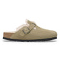 Women's Boston Shearing Taupe Suede